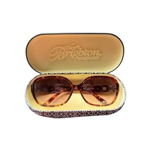 Brighton Handmade Sunglasses Shes So Fine Tortoise Oval Brown Gradient Lens Case